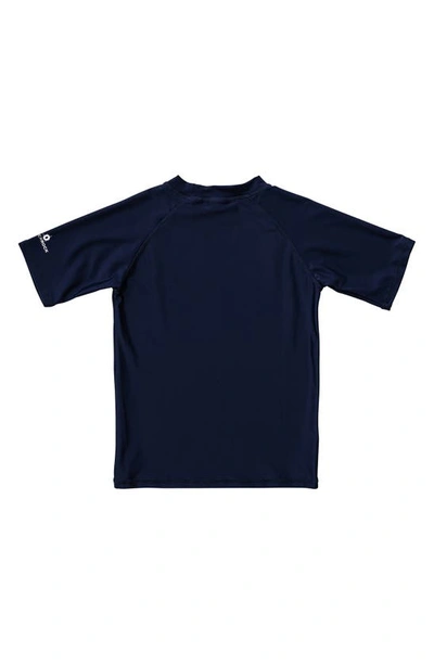 Snapper Rock Boys' Short Sleeve Rash T-shirt - Little Kid, Big Kid In Navy