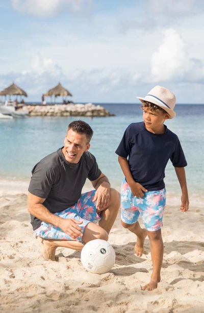 Snapper Rock Boys' Short Sleeve Rash T-shirt - Little Kid, Big Kid In Navy