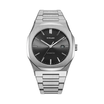 Shop D1 Milano Watch Automatic Bracelet 41.5 Mm In Black/silver