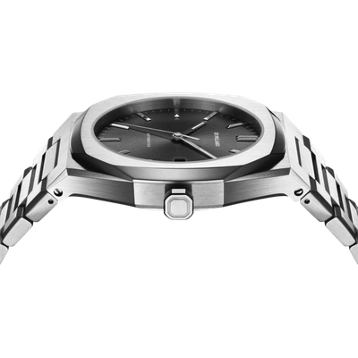 Shop D1 Milano Watch Automatic Bracelet 41.5 Mm In Black/silver