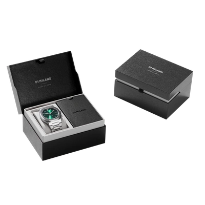 D1 Milano Automatic Bracelet 41.5 Mm Watch In Green/silver