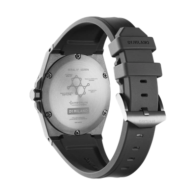 D1 Milano Watch Carbonlite 40.5mm In Black/blue