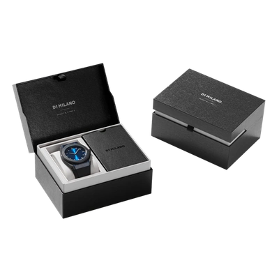 Shop D1 Milano Watch Carbonlite 40.5mm In Black/blue