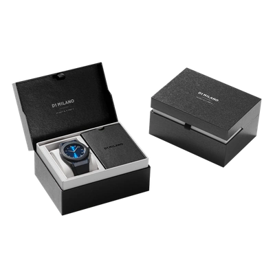 D1 Milano Watch Carbonlite 40.5mm In Black/blue