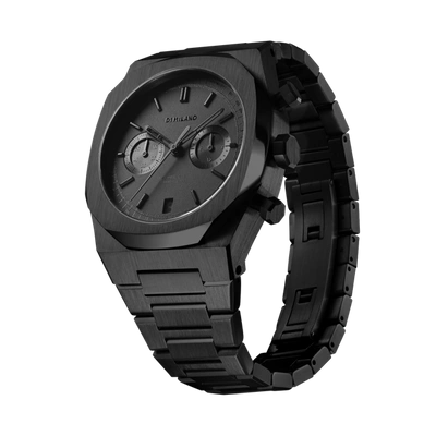 Shop D1 Milano Watch Chronograph 41.5 Mm In Black