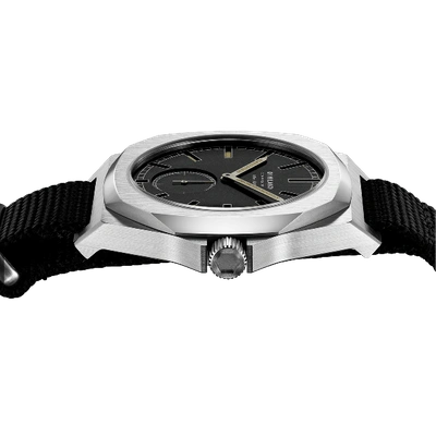 Shop D1 Milano Watch Commando 38 Mm In Black/silver