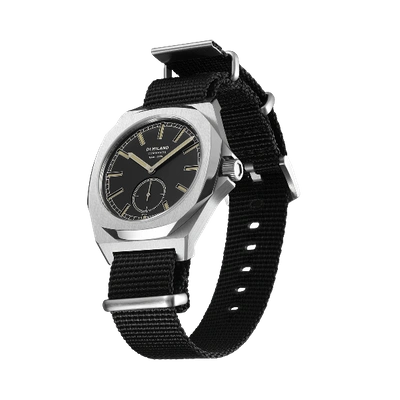 Shop D1 Milano Watch Commando 38 Mm In Black/silver