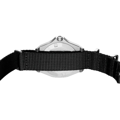 Shop D1 Milano Watch Commando 38 Mm In Black/silver