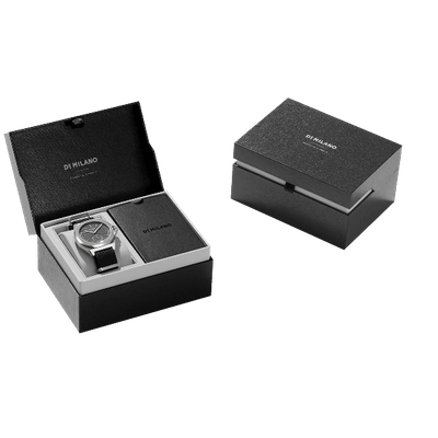 D1 Milano Watch Commando 38 Mm In Black/silver