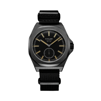 Shop D1 Milano Watch Commando 38 Mm In Black/gun Metal