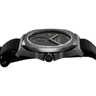 Shop D1 Milano Watch Commando 38 Mm In Black/gun Metal