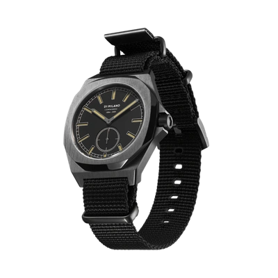 Shop D1 Milano Watch Commando 38 Mm In Black/gun Metal