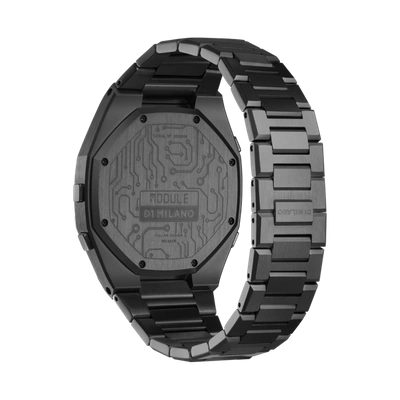 Shop D1 Milano Watch Module 40.5 Mm In Black/orange