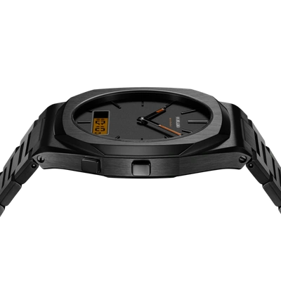 Shop D1 Milano Watch Module 40.5 Mm In Black/orange