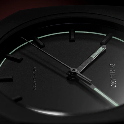D1 Milano Black Polycarbon Cloudburst Polycarbonate Quartz Watch In Silver
