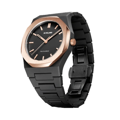 Shop D1 Milano Watch Polycarbon 40.5 Mm In Rose Gold