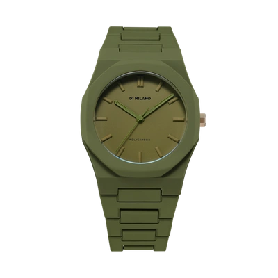 Shop D1 Milano Watch Polycarbon 40.5 Mm In Green