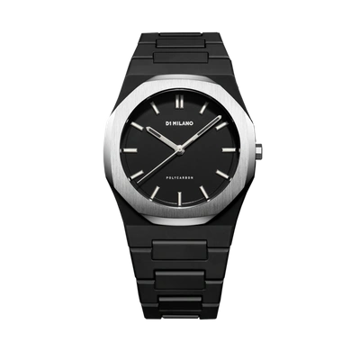 Shop D1 Milano Watch Polycarbon 40.5 Mm In Silver