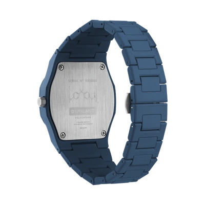 Shop D1 Milano Watch Polycarbon 40.5 Mm In Blue