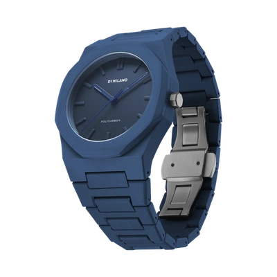 D1 Milano Polycarbon Navy Blue 40.5mm In Blue