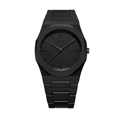 D1 Milano Black Polycarbon Shadow Polycarbonate Quartz Watch In Black