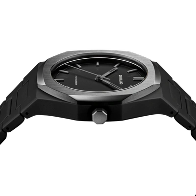 Shop D1 Milano Watch Polycarbon 40.5 Mm In Gun Metal