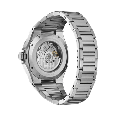 Shop D1 Milano Watch Skeleton Bracelet 41.5 Mm In Silver