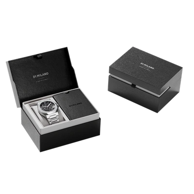 D1 Milano Watch Skeleton Bracelet 41.5 Mm In Silver