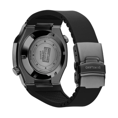 Shop D1 Milano Watch Subacqueo 43.5mm In Black