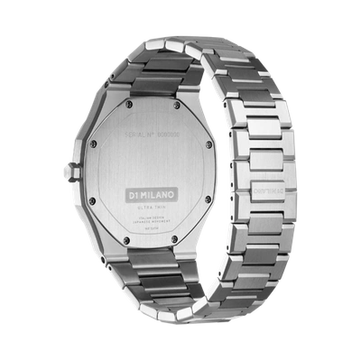 Shop D1 Milano Watch Ultra Thin Bracelet 34 Mm In Grey/silver/white