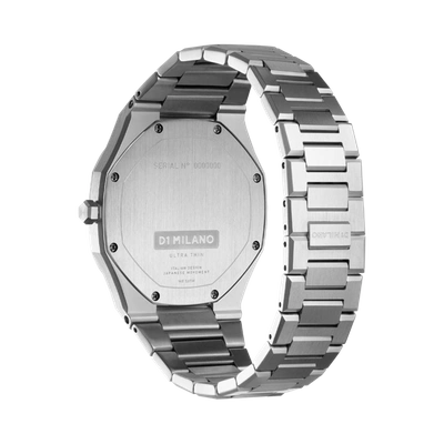 D1 Milano Watch Ultra Thin Bracelet 34 Mm In Grey/silver/white