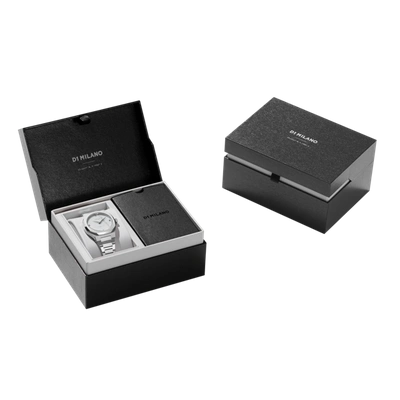 D1 Milano Watch Ultra Thin Bracelet 34 Mm In Grey/silver/white