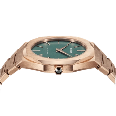 D1 Milano Ultra Thin 38mm In Green/rose Gold