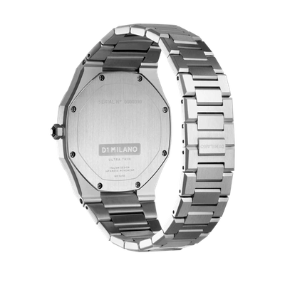 D1 Milano Blue Ocean Ultra Thin Bracelet 38mm Stainless Steel Quartz Watch In Blue/silver
