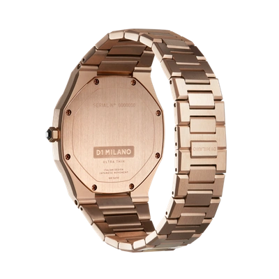 Shop D1 Milano Watch Ultra Thin Bracelet 38 Mm In Rose Gold