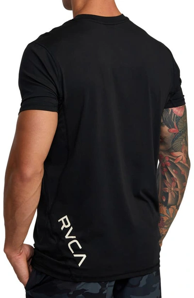Shop Rvca Sport Vent Logo Graphic T-shirt In Black