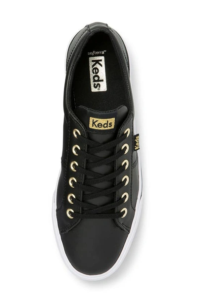 Shop Keds Jump Kick Duo Leather Lace-up Sneaker In Black