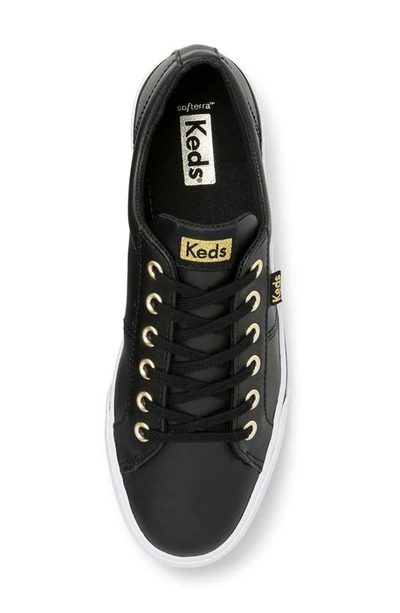 Keds Jump Kick Duo Leather Sneaker In Black