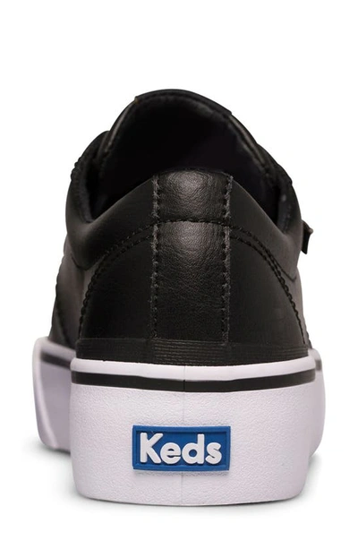 Shop Keds Jump Kick Duo Leather Lace-up Sneaker In Black