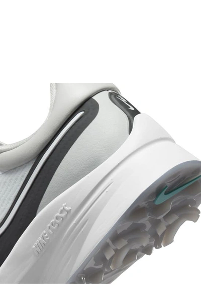 Shop Nike Air Zoom Infinity Tour Next Golf Shoe In White/ Grey/ Turquoise/ Black