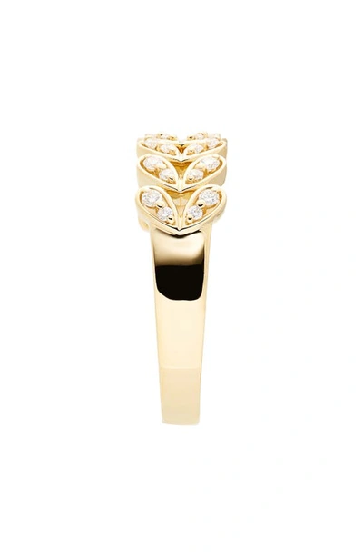 Bony Levy Florentine Diamond Chevron Ring In 18k Yellow Gold