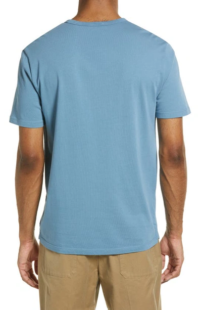 Shop Vince Solid T-shirt In Smoke Blue