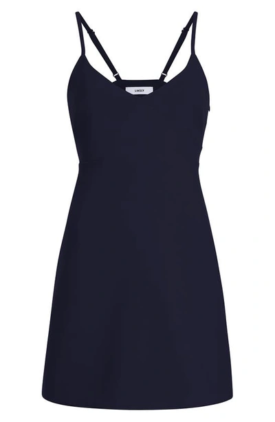 Shop Likely Calliope Back Cutout Dress In Navy