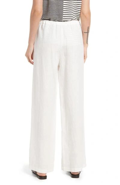Rails Emmie Drawstring Linen Pants In White