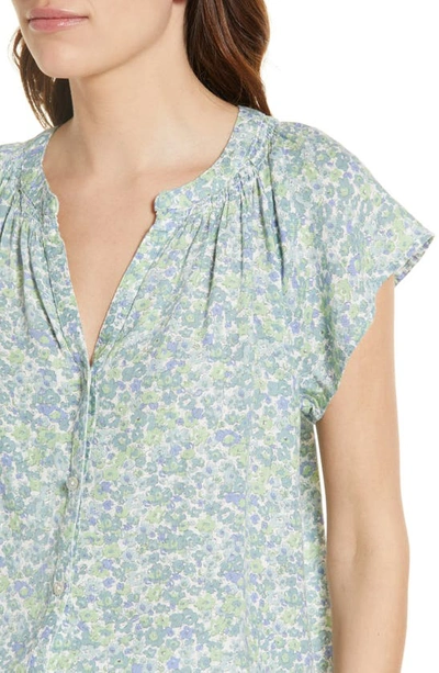 RAILS ALENA FLORAL LINEN BLEND TOP 