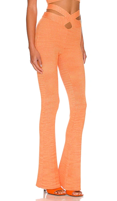 Shop H:ours Cia Crossover Knit Pant In Orange