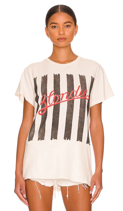 Madeworn Blondie Destroyed Tee In Cream