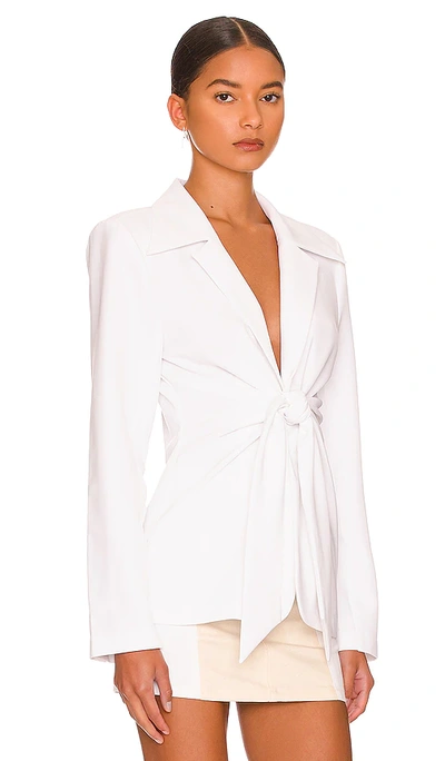 Shop L'academie The Tilly Blazer In White