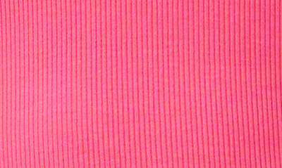 Shop 1.state Flutter Sleeve Rib Knit T-shirt In Berry Pink