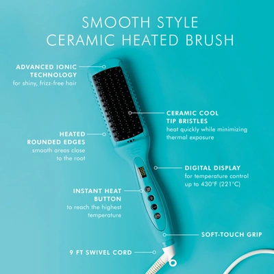Shop Moroccanoil Smooth Style Ceramic Heated Brush In Default Title